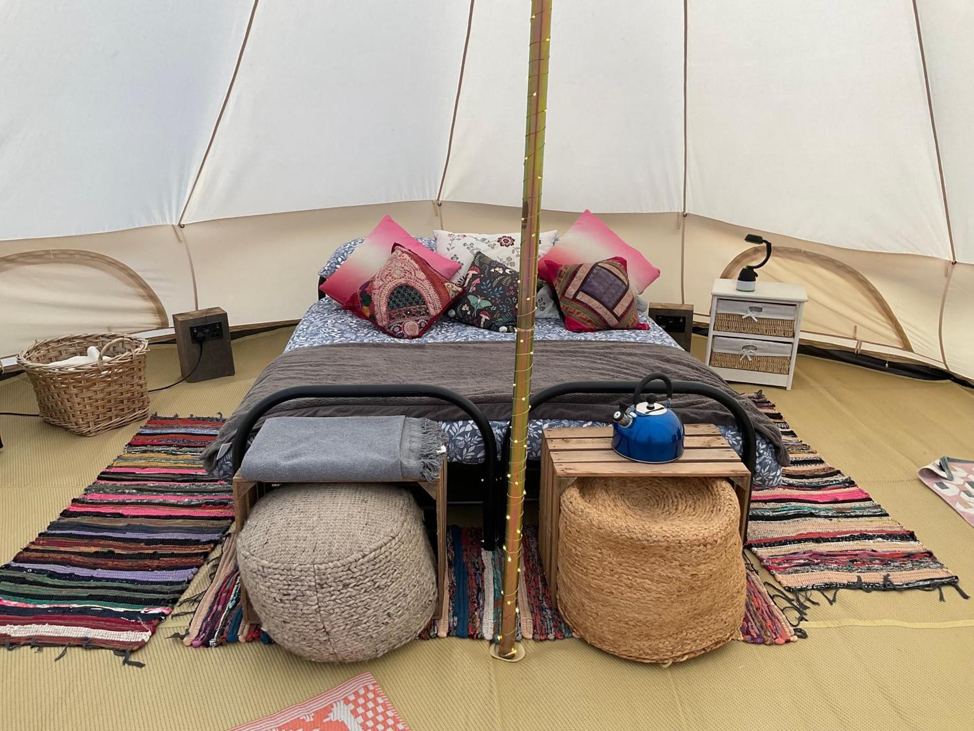 Glamping Meadow Bell Tent Stithians المظهر الخارجي الصورة